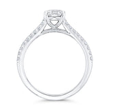 14 Karat White Gold Diamond Engagement Ring- Special Order Only